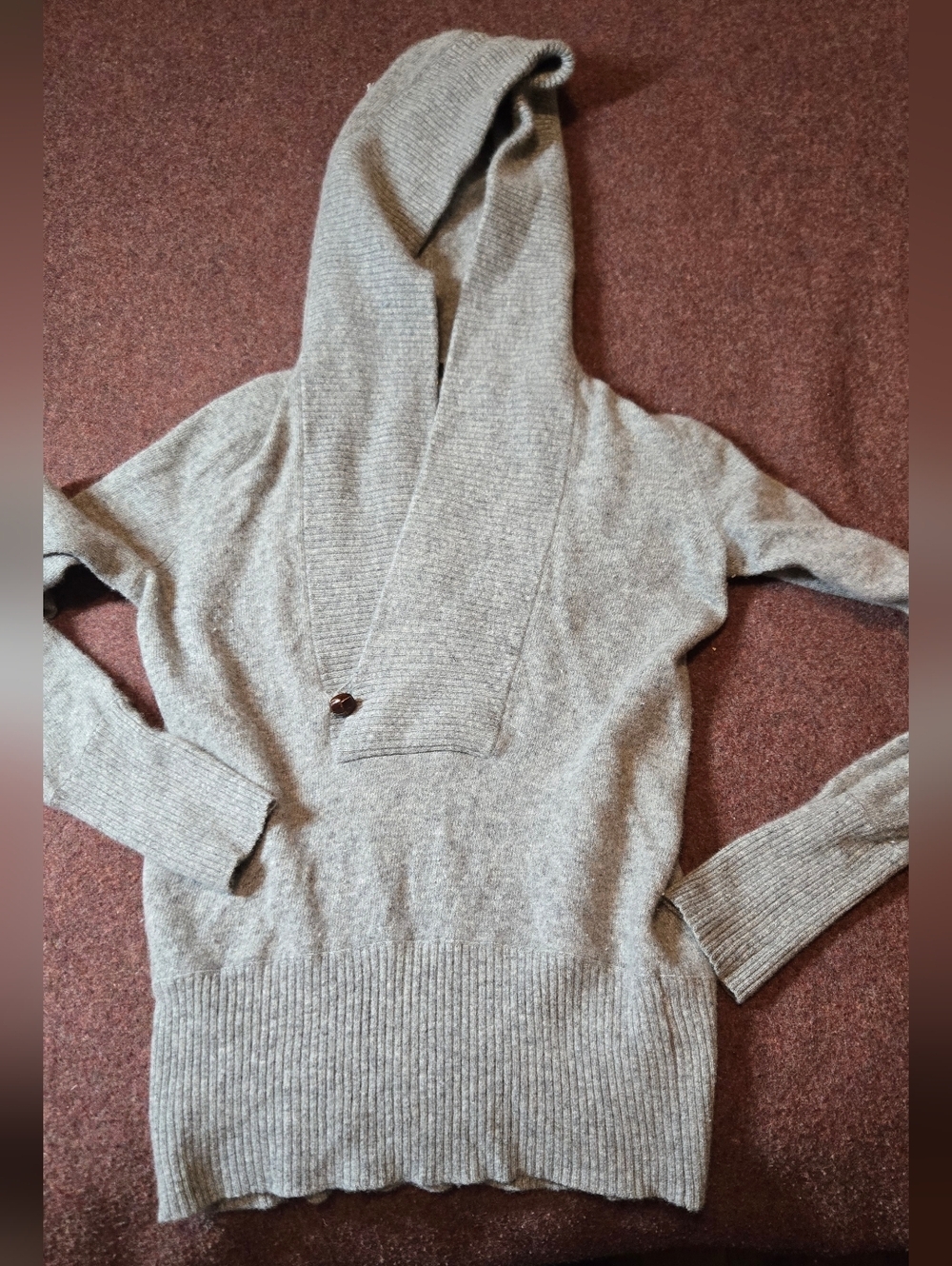 J. Crew Wool & Cashmere Blend Hooded Sweater Holiday 2006 Collection Y2K XS